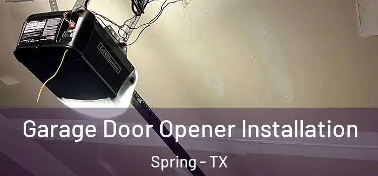  Garage Door Opener Installation Spring - TX