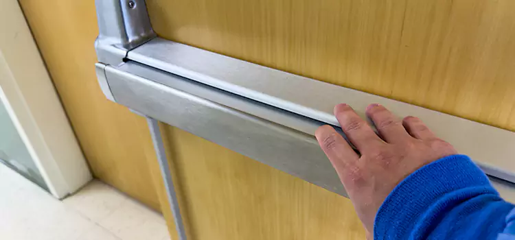 Installing a Push Bar on a Door Spring